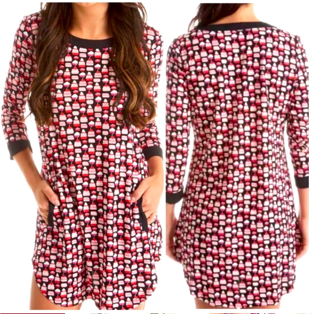 Kate Spade Cupcake Print Nightgown Shirt PJs
